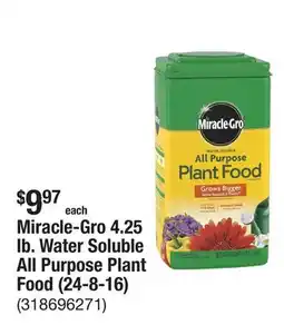 The Home Depot Miracle-Gro 4.25 lb. Water Soluble All Purpose Plant Food (24-8-16) offer