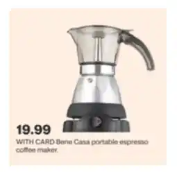 CVS Bene Casa portable espresso coffee maker offer