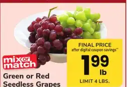 ACME Green or Red Seedless Grapes offer