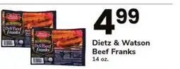 ACME Dietz & Watson Beef Franks offer