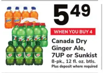 ACME Canada Dry Ginger Ale, 7UP or Sunkist offer