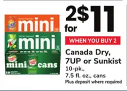 ACME Canada Dry, 7UP or Sunkist offer
