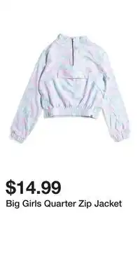 TJ Maxx Big Girls Quarter Zip Jacket offer