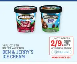 Kings Food Markets BEN & JERRY'S ICE CREAM offer