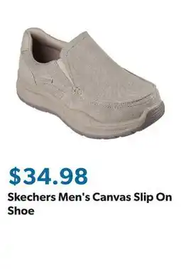 Sam's Club Skechers Men's Canvas Slip On Shoe offer