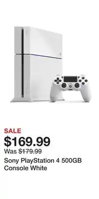 Game Stop Sony PlayStation 4 500GB Console White offer