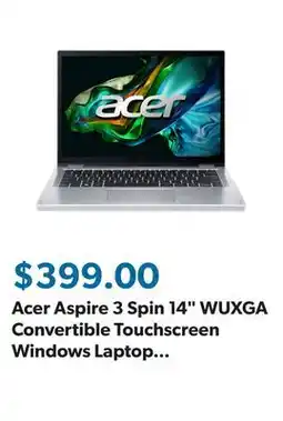 Sam's Club Acer Aspire 3 Spin 14 WUXGA Convertible Touchscreen Windows Laptop | Intel Core i3 | 8GB RAM | 128GB SSD offer