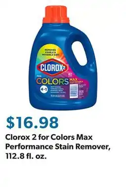 Sam's Club Clorox 2 for Colors Max Performance Stain Remover, 112.8 fl. oz offer