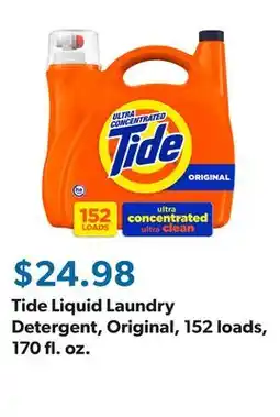 Sam's Club Tide Liquid Laundry Detergent, Original, 152 loads, 170 fl. oz offer