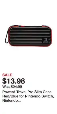 Game Stop PowerA Travel Pro Slim Case Red/Blue for Nintendo Switch, Nintendo Switch Lite, and Nintendo Switch - OLED Model offer