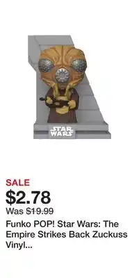 Game Stop Funko POP! Star Wars: The Empire Strikes Back Zuckuss Vinyl Bobblehead GameStop Exclusive offer