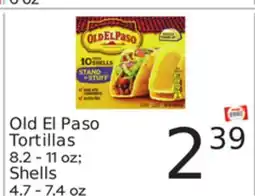 Weis Markets Old El Paso Tortillas 8.2-11 oz Shells 4.7-7.4 oz offer