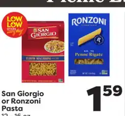 Weis Markets San Giorgio or Ronzoni Pasta offer