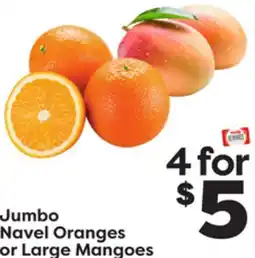 Weis Markets Jumbo Navel Oranges or Large Mangoes offer