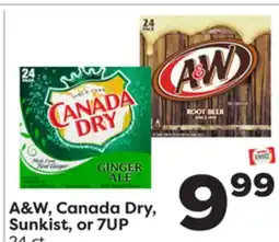 Weis Markets A & W, Canada Dry, Sunkist, or 7UP offer