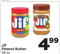 Weis Markets Jif Peanut Butter offer