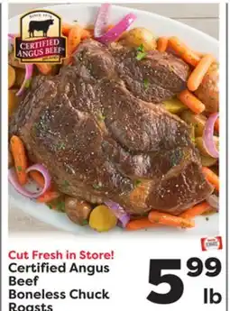 Weis Markets Certified Angus Beef Boneless Chuck Roasts offer