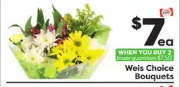 Weis Markets Weis Choice Bouquets offer