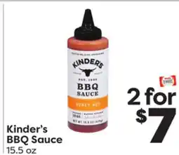Weis Markets Kinder's BBQ Sauce offer