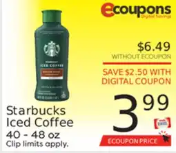 Weis Markets Starbucks Iced Coffee offer