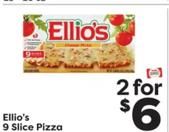 Weis Markets Ellio's 9 Slice Pizza offer