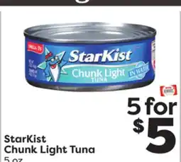 Weis Markets StarKist Chunk Light Tuna offer