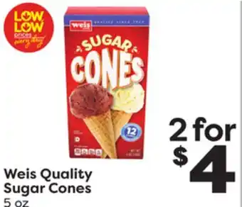 Weis Markets Weis Quality Sugar Cones offer