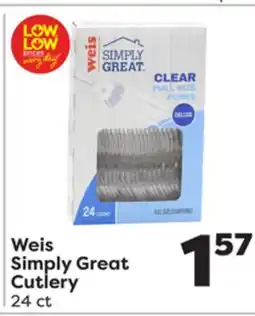 Weis Markets Weis Simply Great Cutlery offer
