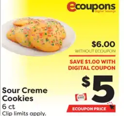 Weis Markets Sour Creme Cookies offer