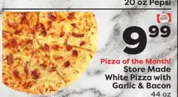 Weis Markets Store Made White Pizza with Garlic & Bacon offer