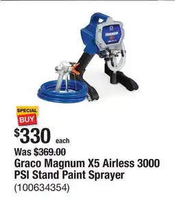The Home Depot Graco Magnum X5 Airless 3000 PSI Stand Paint Sprayer offer