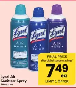 ACME Lysol Air Sanitizer Spray offer