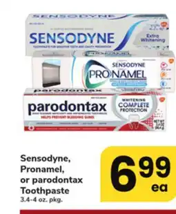 ACME Sensodyne, Pronamel, or parodontax Toothpaste offer