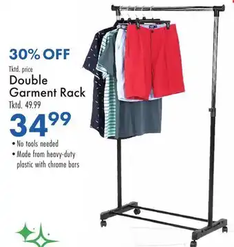 Boscov's Double Garment Rack offer