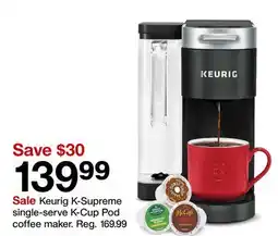 Target Keurig K-Supreme single-serve K-Cup Pod coffee maker offer