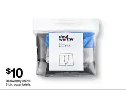 Target Dealworthy men's 3-pk. boxer briefs offer