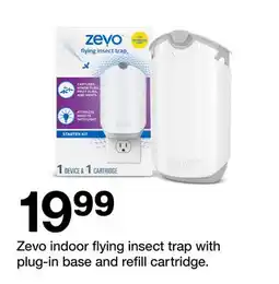 Target Zevo indoor flying insect trap with plug-in base and refill cartridge offer