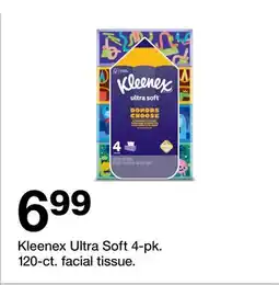 Target Kleenex Ultra Soft 4-pk. 120-ct. facial tissue offer