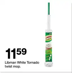 Target Libman White Tornado twist mop offer