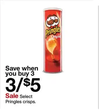 Target Select Pringles crisps offer