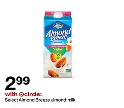 Target Select Almond Breeze almond milk offer