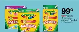 Target Crayola 10-ct. classic markers offer