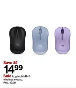 Target Logitech M240 wireless mouse offer