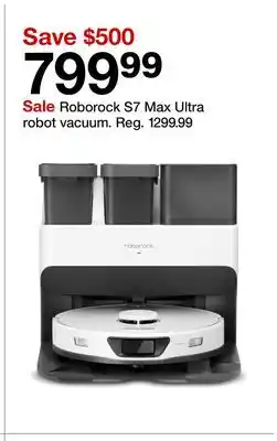 Target Roborock S7 Max Ultra robot vacuum offer