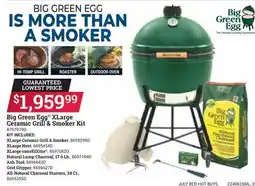 Ace Hardware Big Green Egg XLarge Ceramic Grill & Smoker Kit offer
