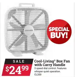 Ace Hardware Cool-Living Box Fan with Carry Handle offer