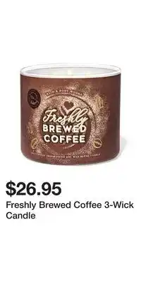 Bath & Body Works Freshly Brewed Coffee 3-Wick Candle offer