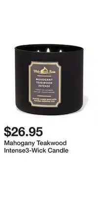 Bath & Body Works Mahogany Teakwood Intense3-Wick Candle offer
