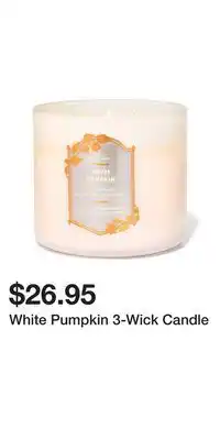Bath & Body Works White Pumpkin 3-Wick Candle offer