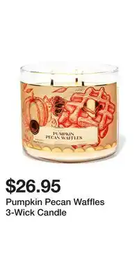 Bath & Body Works Pumpkin Pecan Waffles 3-Wick Candle offer